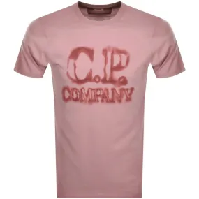 Blurry Logo Print T-Shirt