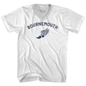 Bournemouth Running Track Winged Foot-Adult Cotton V-neck T-shirt