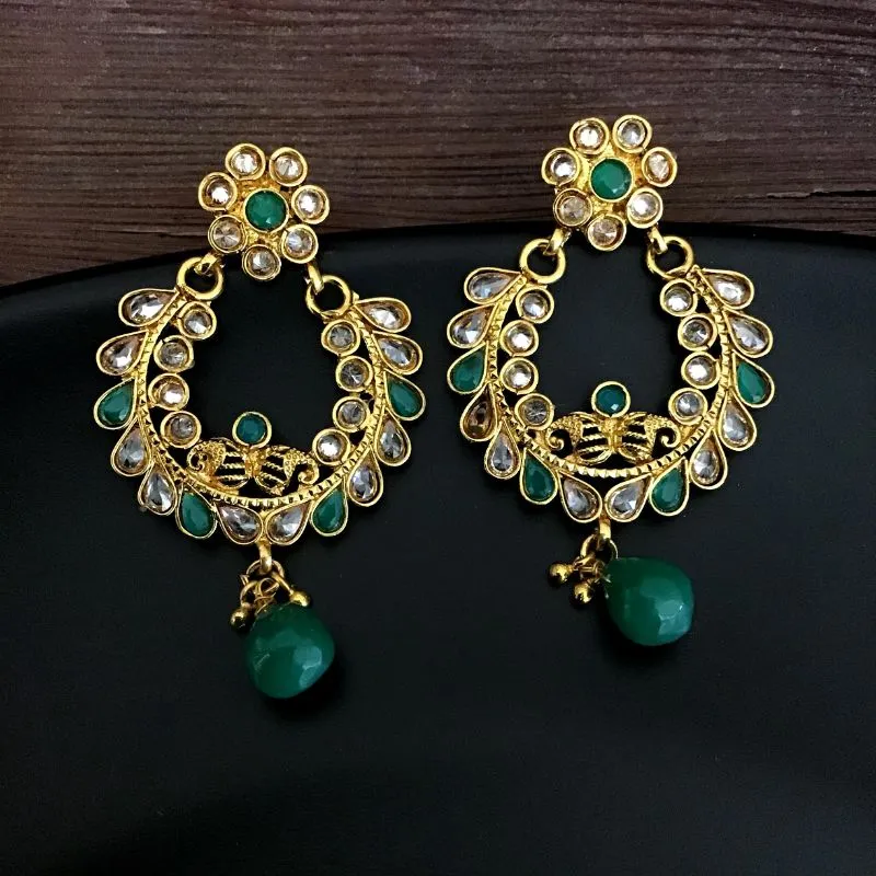 Green Gold Look Necklace Set 2711-6776