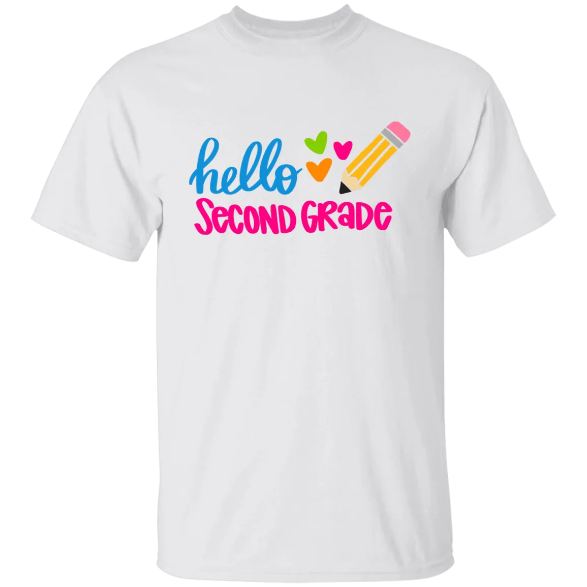 Hello Second Grade Youth 100% Cotton T-Shirt