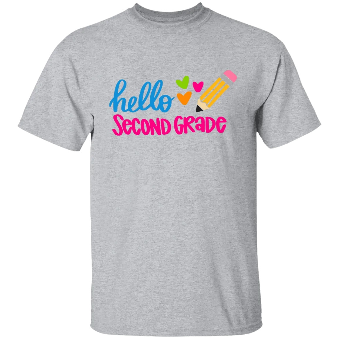 Hello Second Grade Youth 100% Cotton T-Shirt