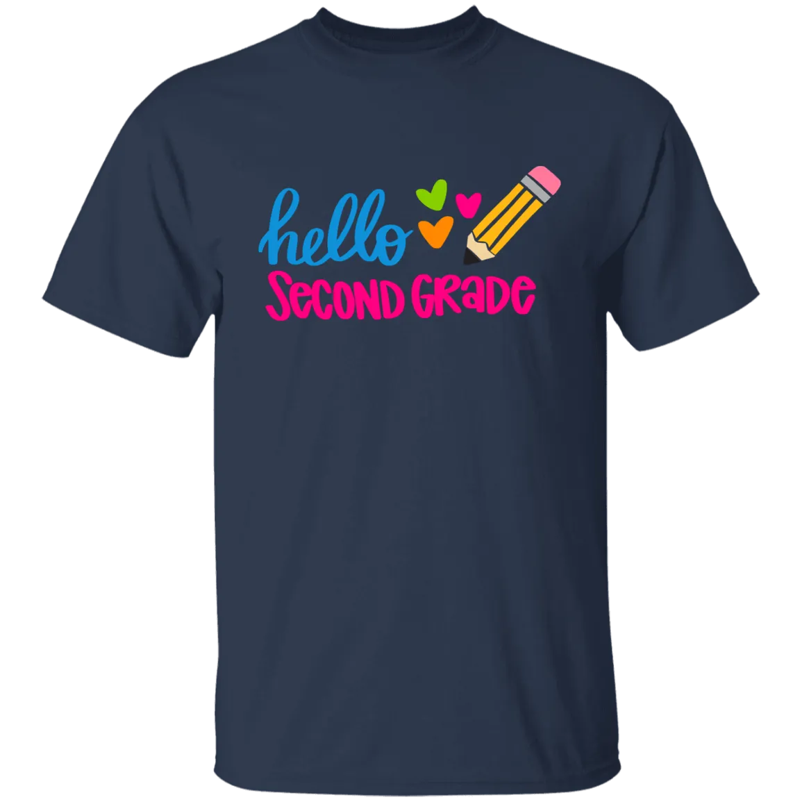 Hello Second Grade Youth 100% Cotton T-Shirt