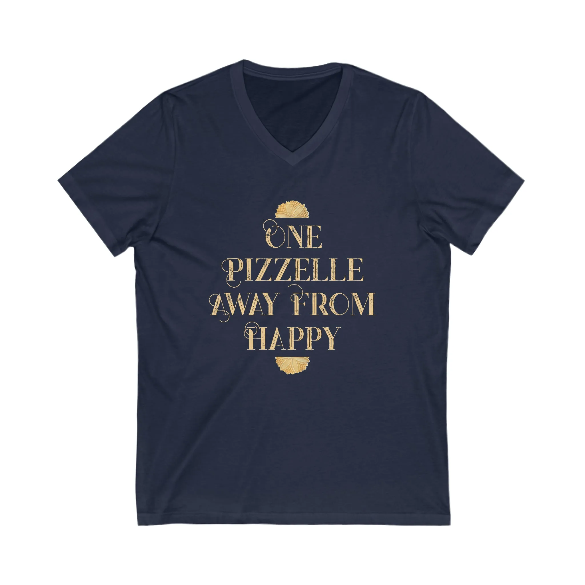 Italian Pizzelle Holiday Cookies Shirt | Foodie Baking Gift | Unisex V-neck T-shirt