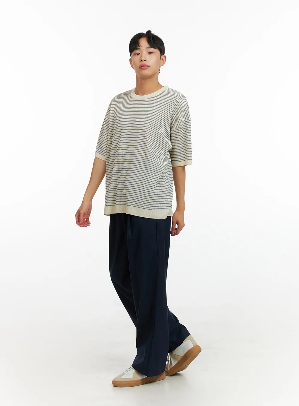 Men's Solid Linen Pants IU414