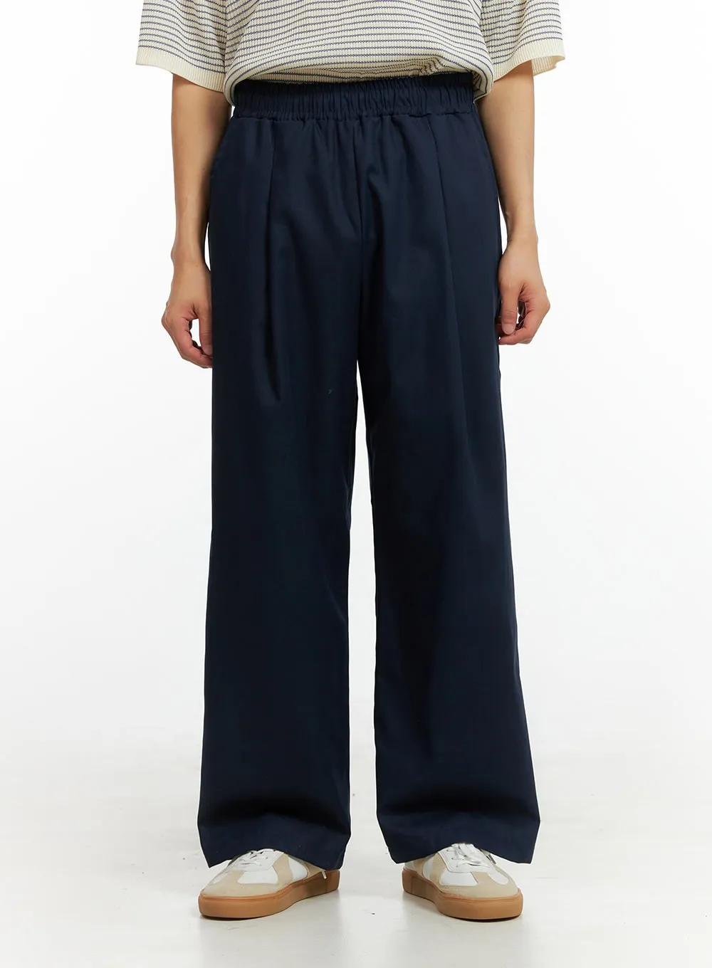 Men's Solid Linen Pants IU414