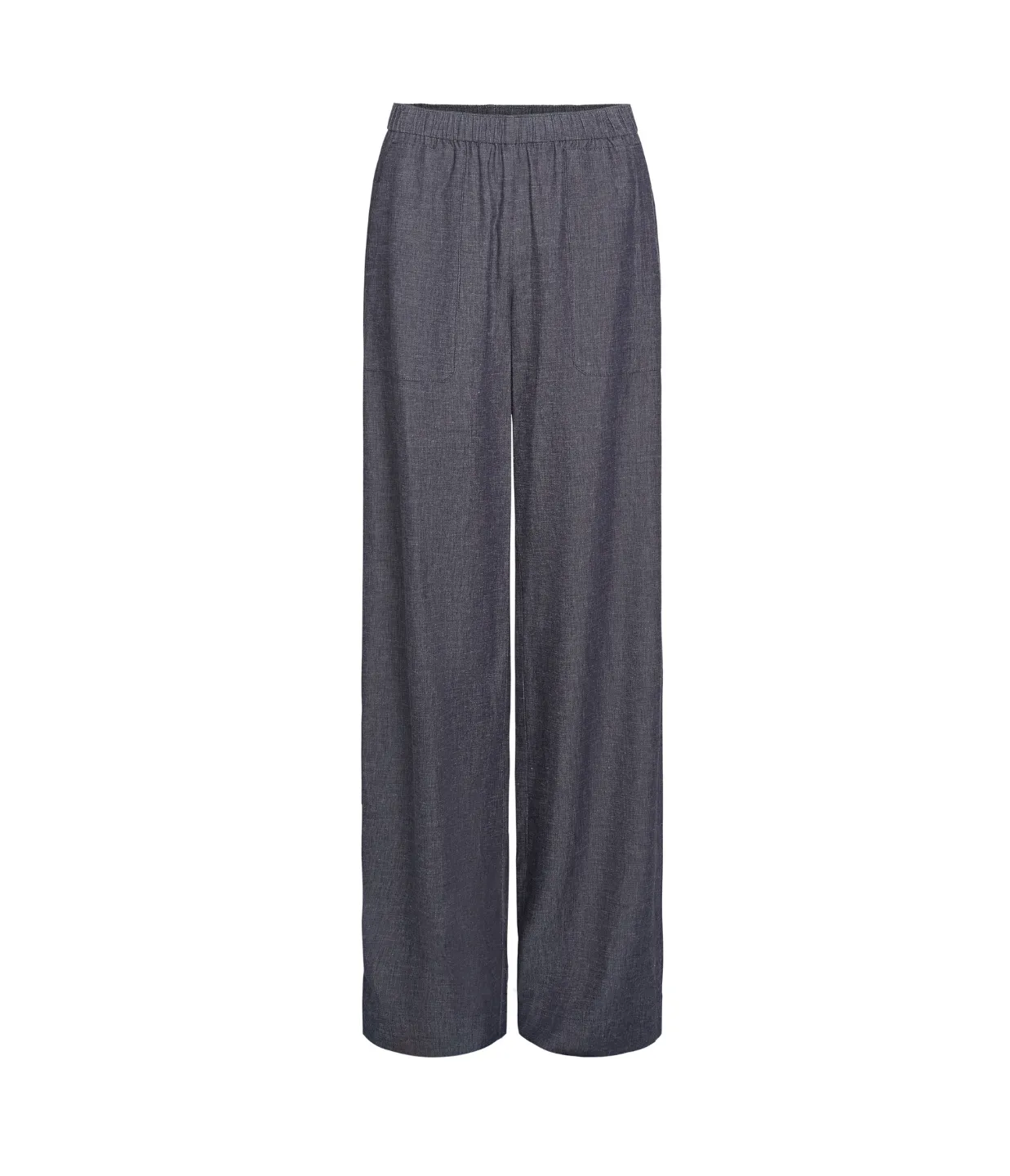 Mid Rise Casual Pull on Pant in Mid Indigo