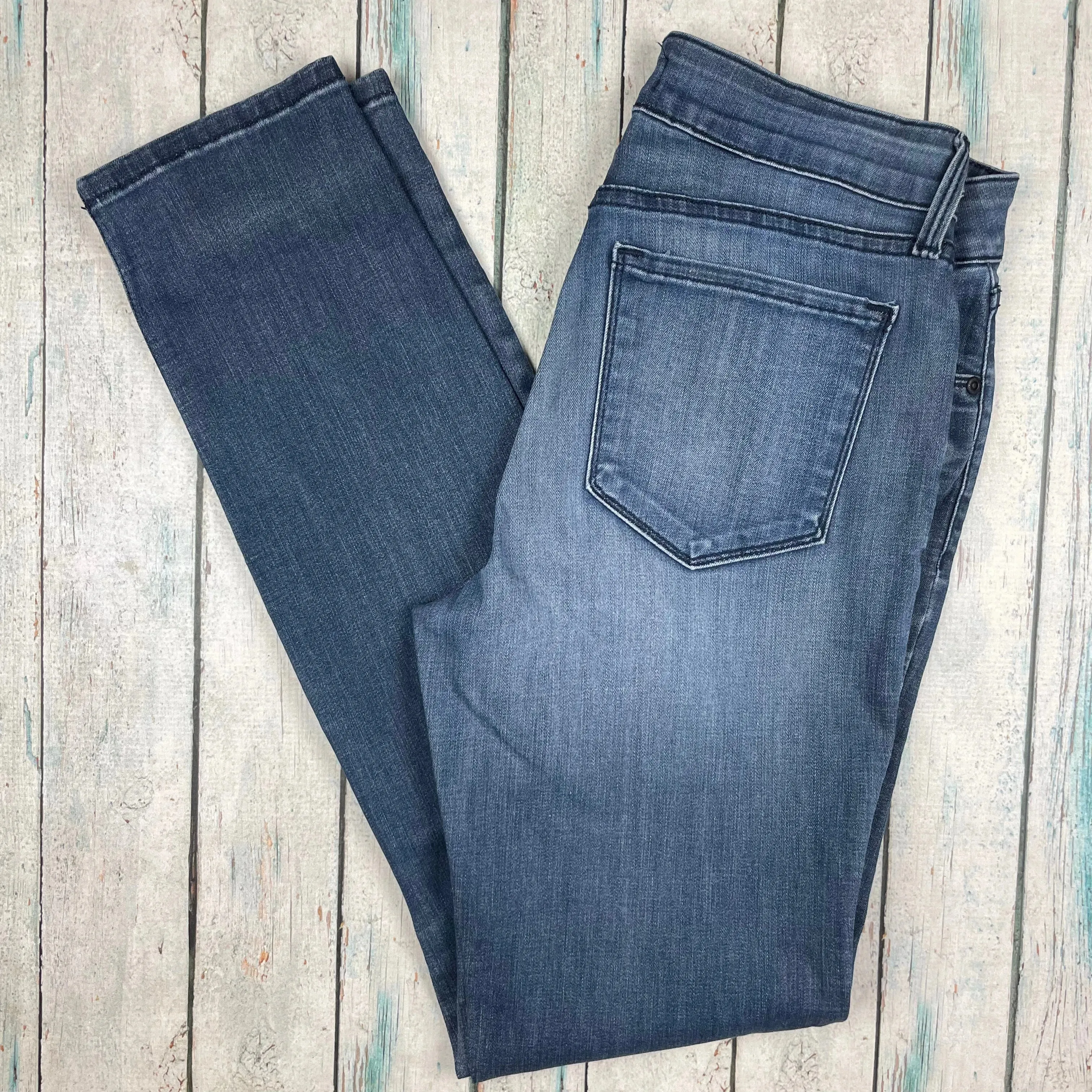 NYDJ Lift & Tuck 'Legging' Zip Detail Jeans -Size 4 US or 8 AU