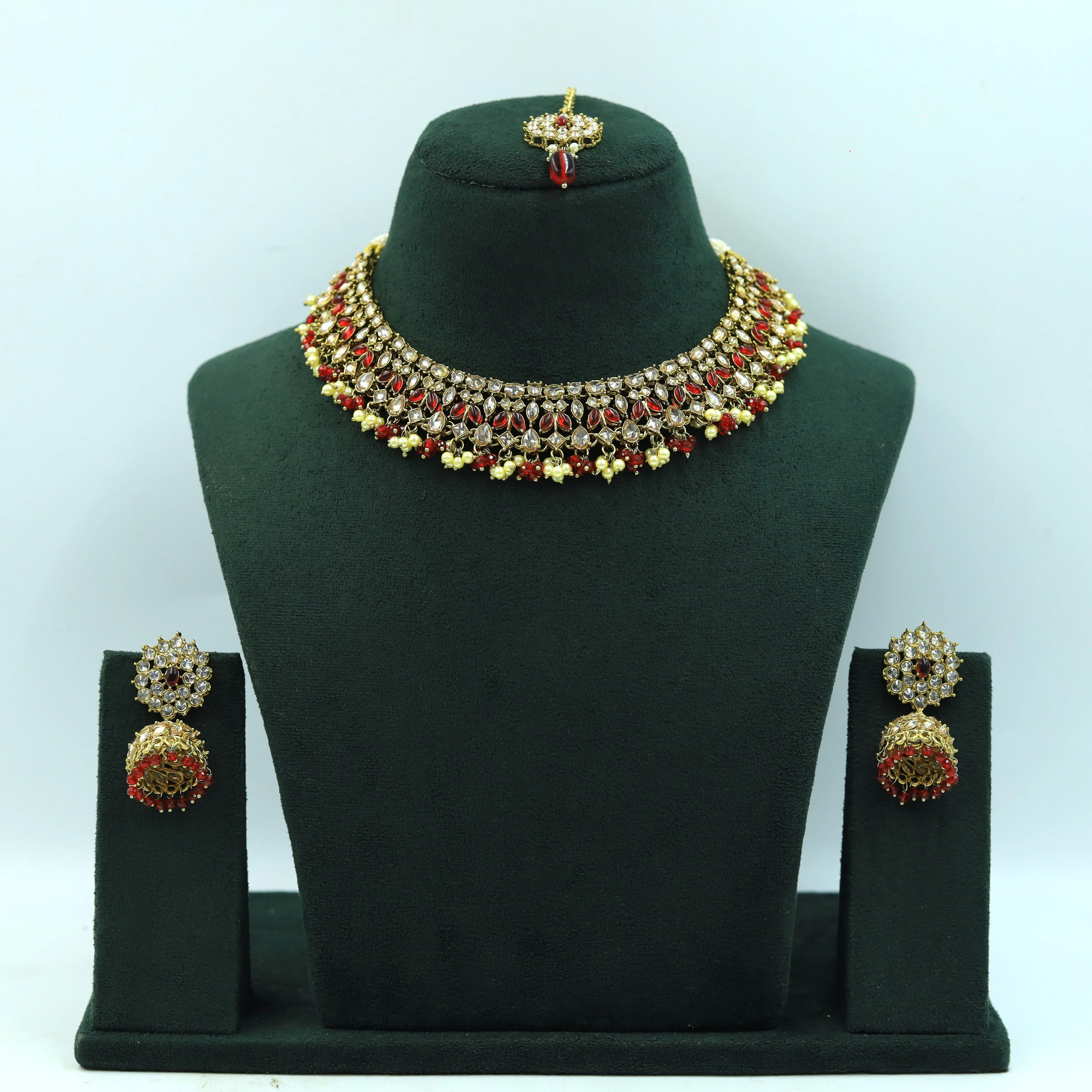 Round Neck Antique Necklace Set 7196-33