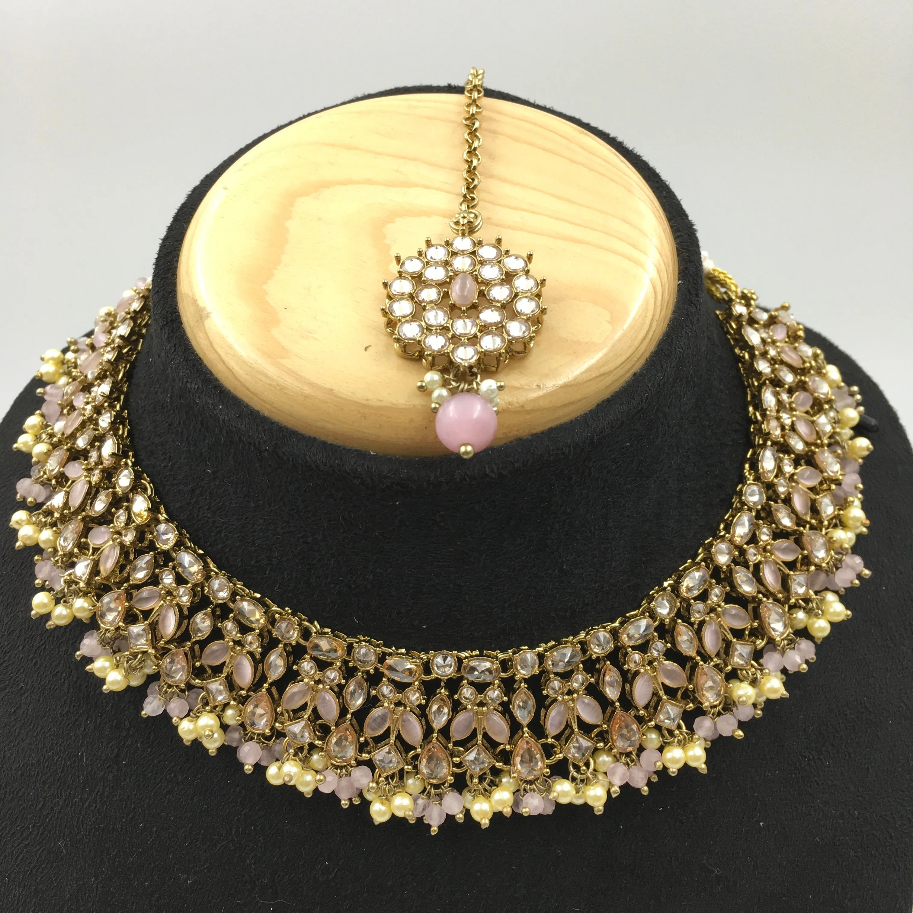 Round Neck Antique Necklace Set 7196-33