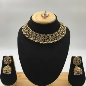 Round Neck Antique Necklace Set 7196-33