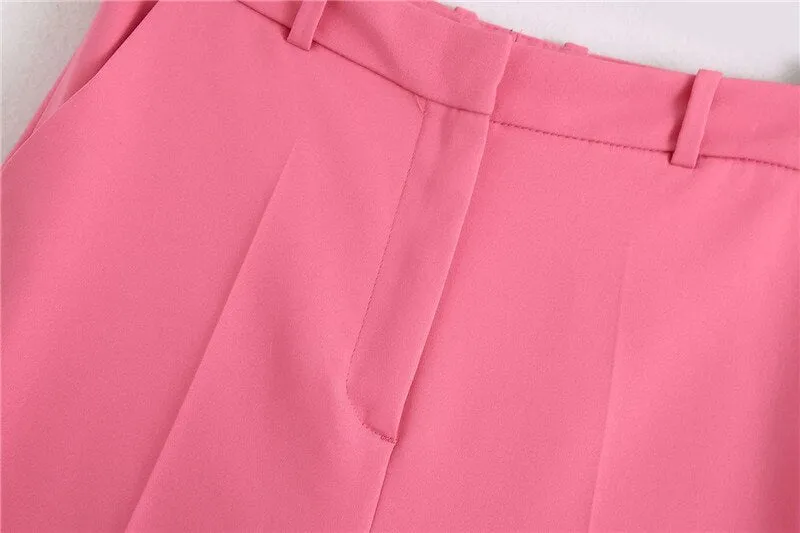 STRAIGHT TROUSERS FLY SIDE POCKETS