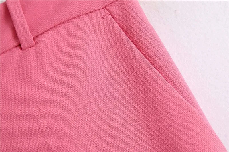 STRAIGHT TROUSERS FLY SIDE POCKETS