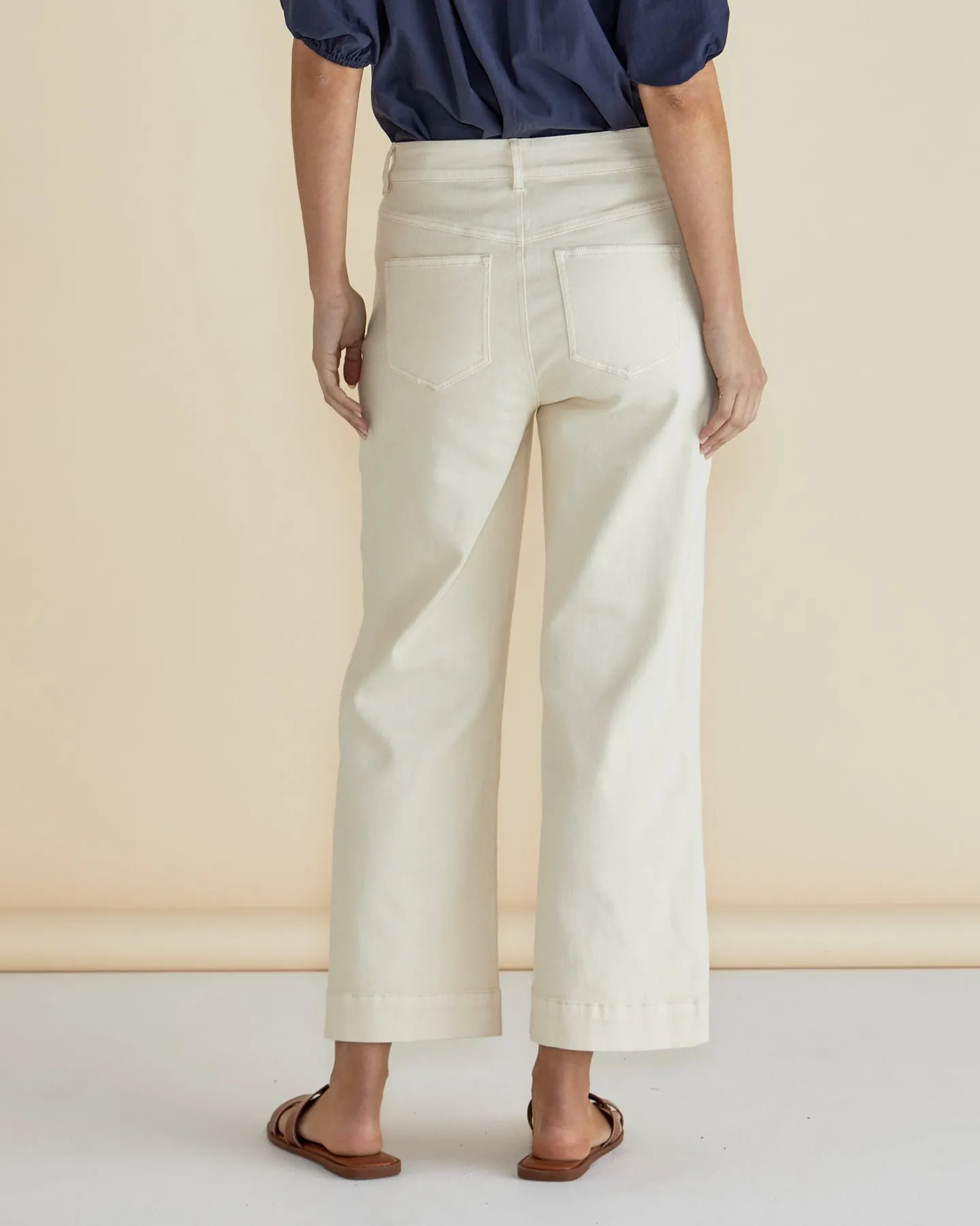 Willow Wide Leg Jeans - Off-White