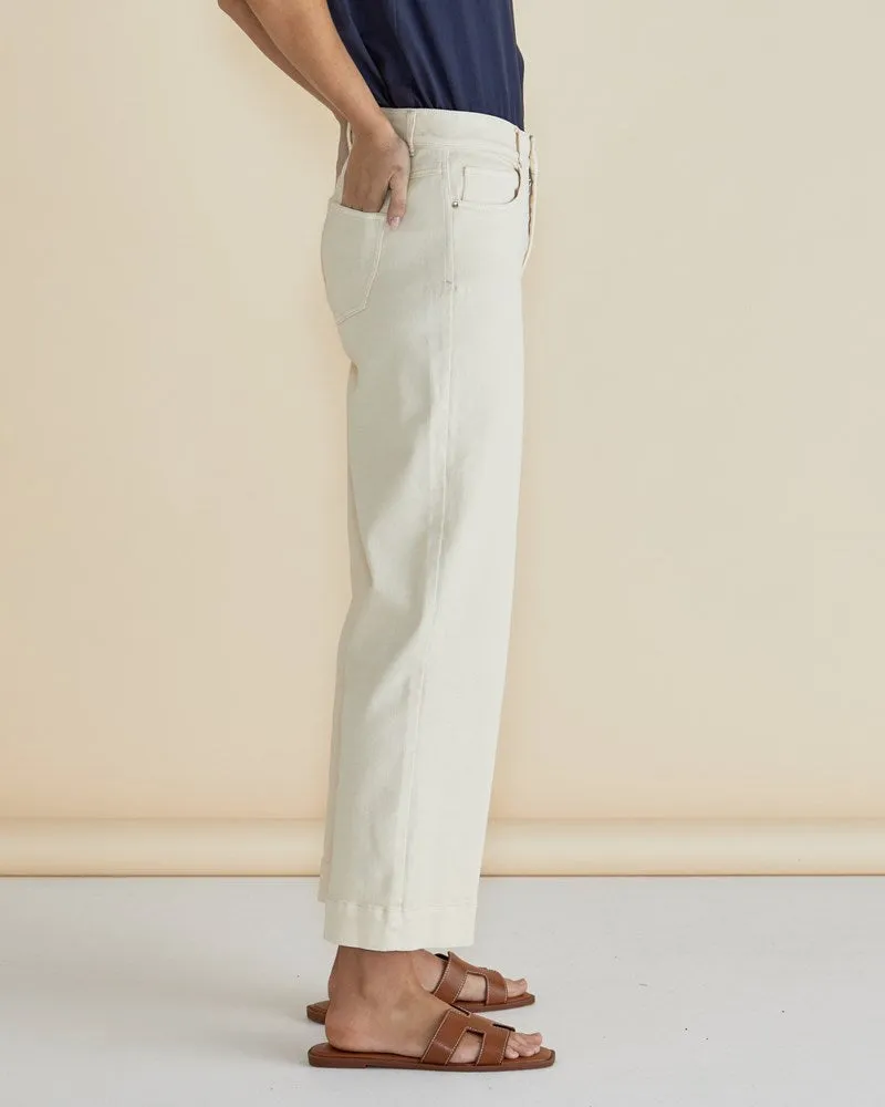 Willow Wide Leg Jeans - Off-White