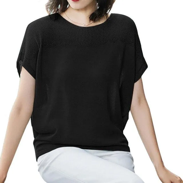 Women Short Sleeve Loose T-shirts