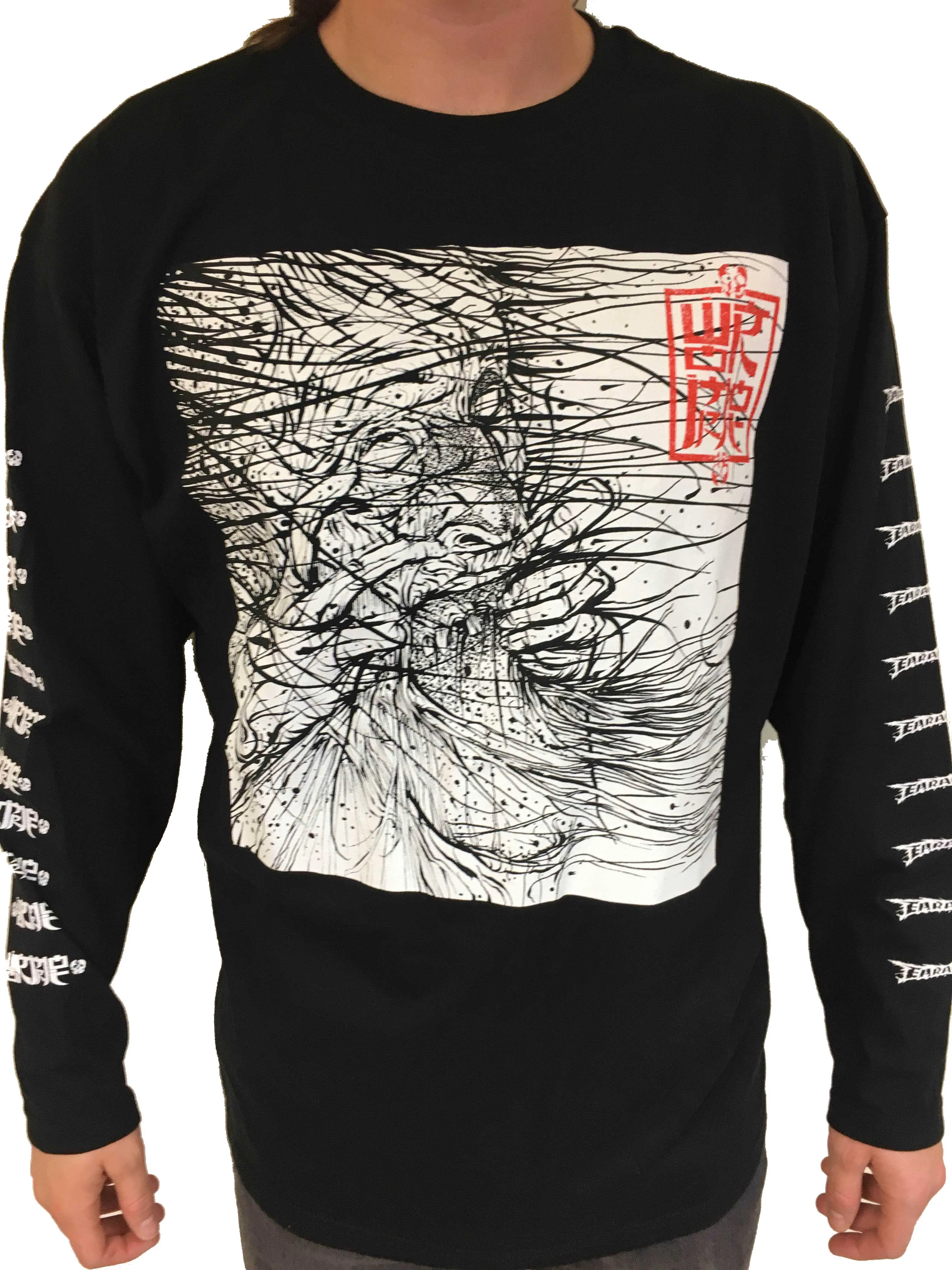 Wormrot "Jawripper" Black Long Sleeve T-shirt